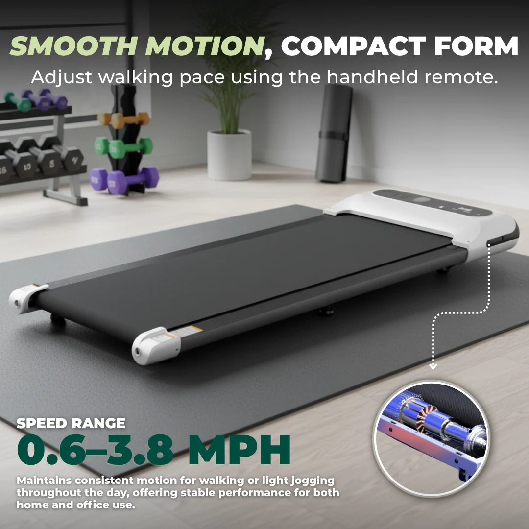 Under Desk Walking Treadmill with LED Display and Remote Control