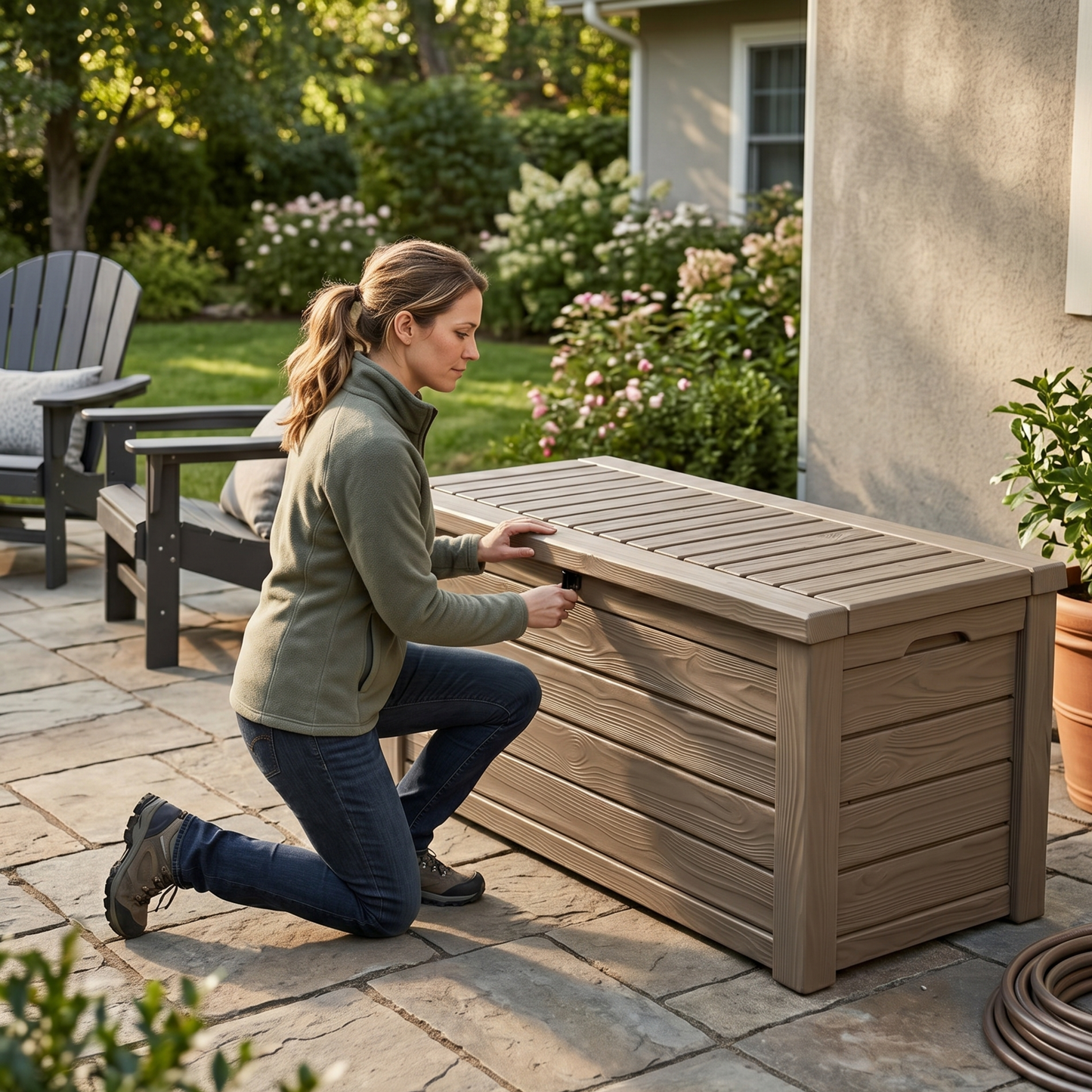150 Gallon Resin Deck Storage Box