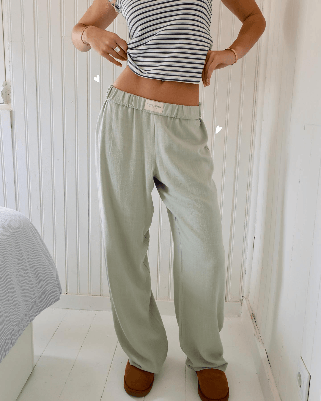 Women's Lounge Trousers in green