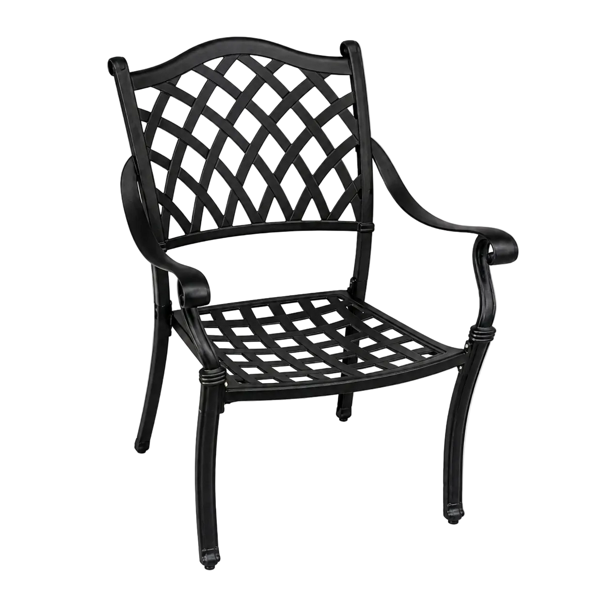 Elana 3-Piece Outdoor Bistro Set – Table with 2 Cast Aluminum Chairs