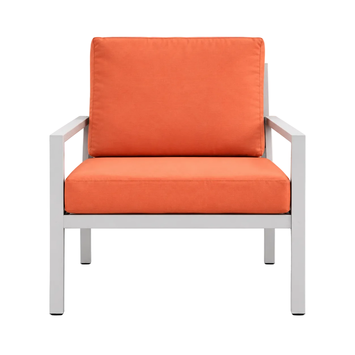 Orvyn 4-Piece Outdoor Sofa Set – 3-Seater Sofa, 2 Armchairs & Glass Coffee Table