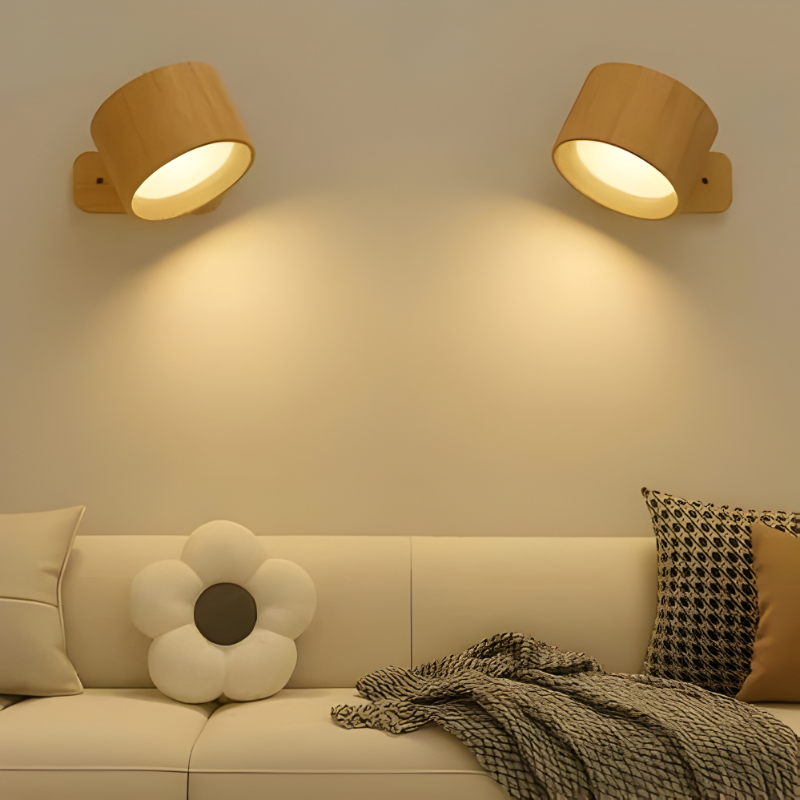 Rechargeable Wall Light Wood