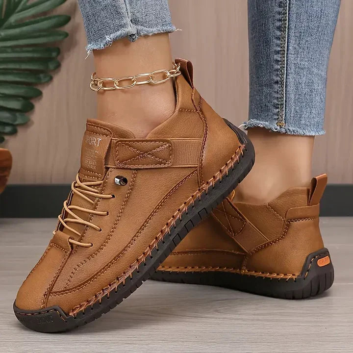 Brown orthopedic sneaker