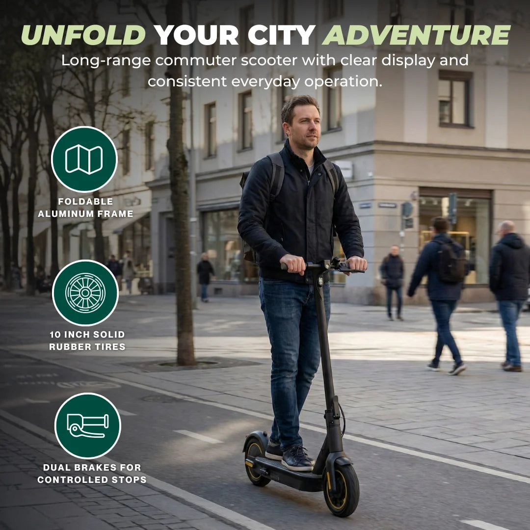 Foldable Electric Scooter 500W Motor for Streets Trails and City Use