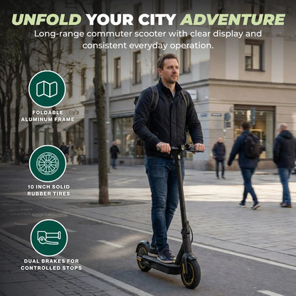 Foldable Electric Scooter 500W Motor for Streets Trails and City Use