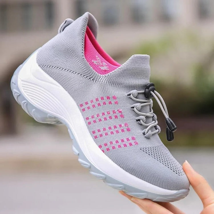 Sneakers gray pink