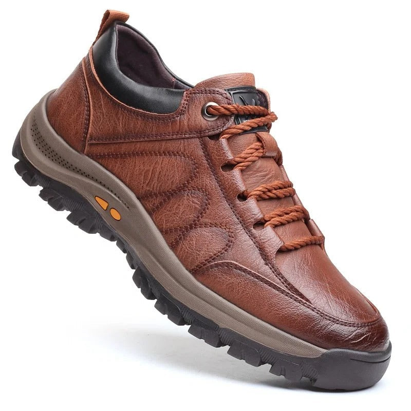 Leather shoes marron