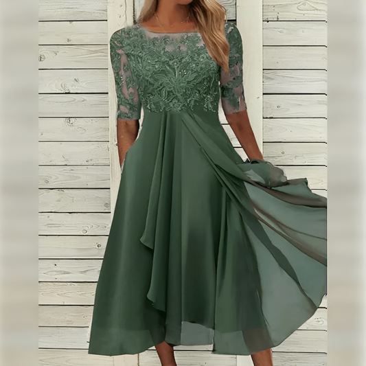Chic and Comfortable Dress - Green