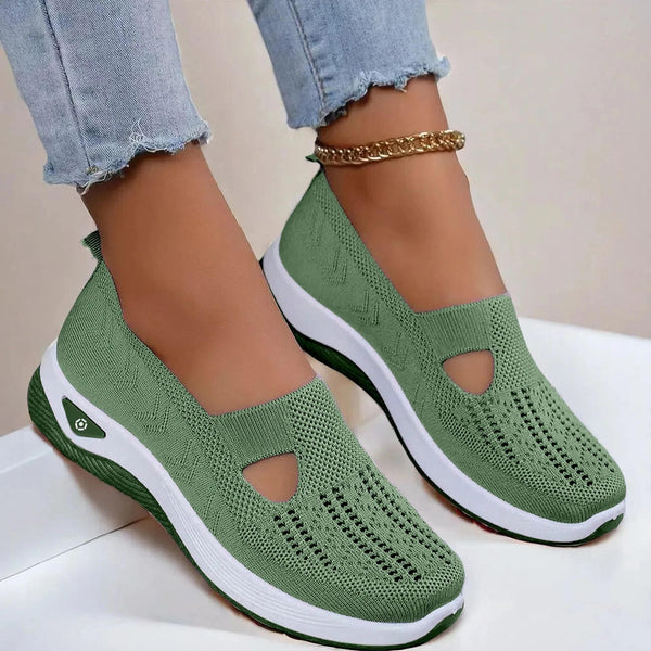 Army Green knit shoe