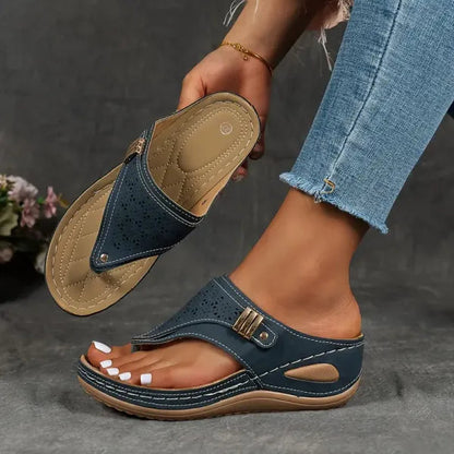 Blue comfort sandal