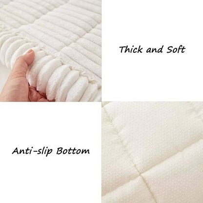 Plush Grip Sofa Slipcover detail