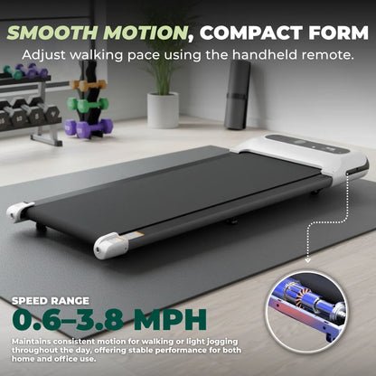 Under Desk Walking Treadmill with LED Display and Remote Control