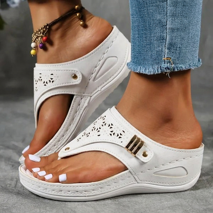 White comfort sandal