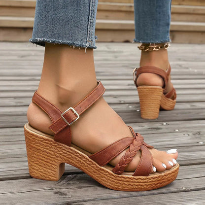 Women's Orthopedic Fashion Sandals - Brown