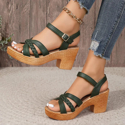 Women's Orthopedic Fashion Sandals - Green