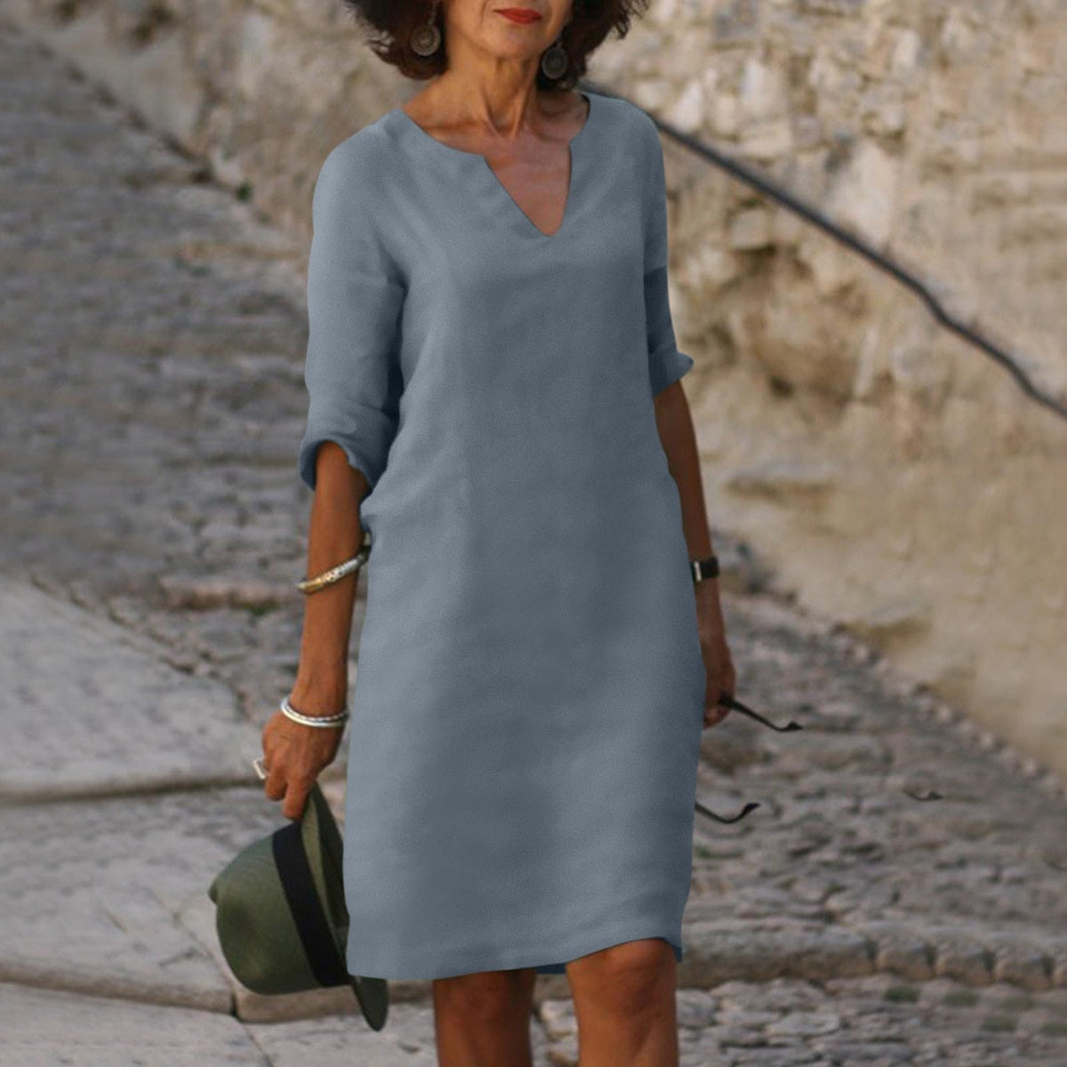 Midi dress - Gray