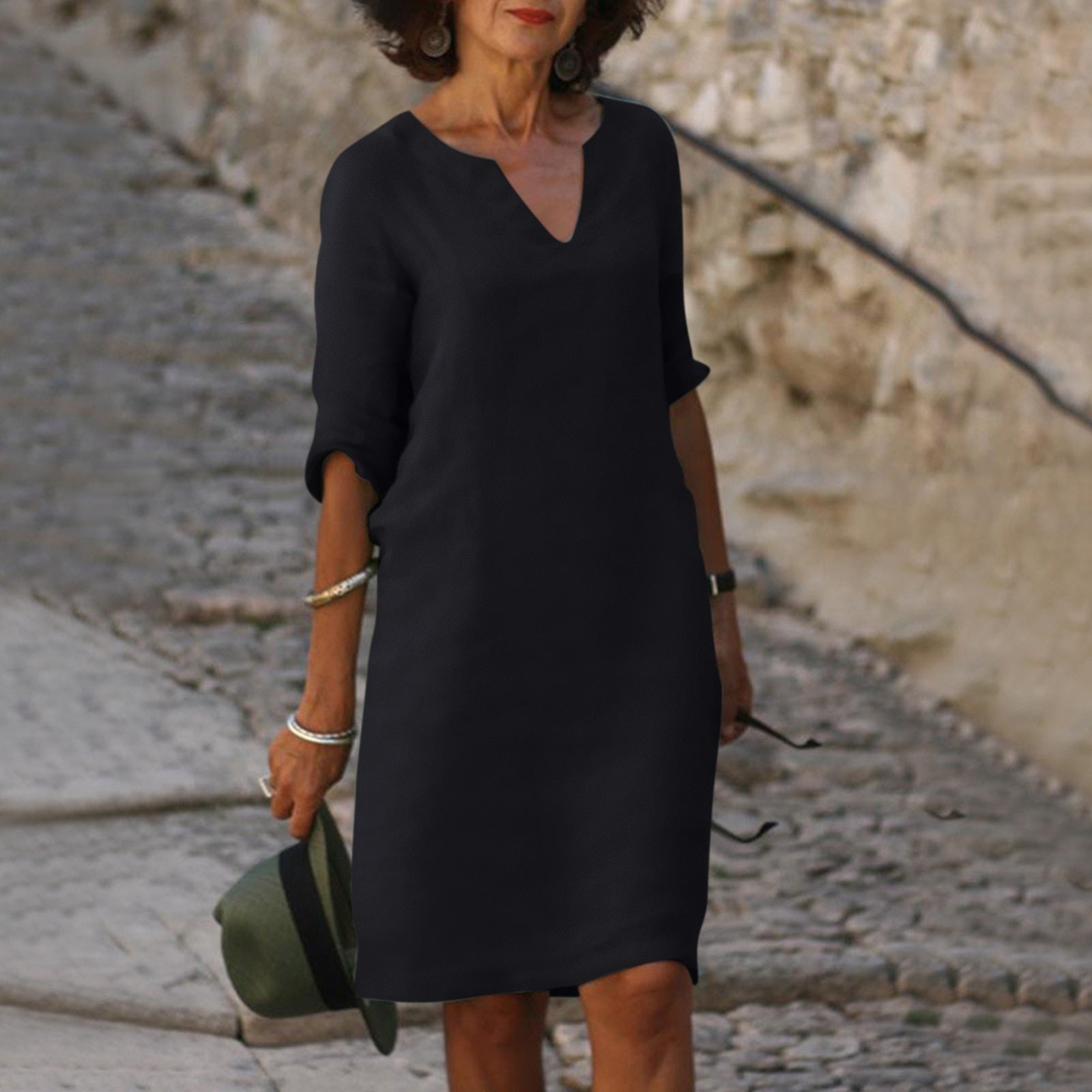 Midi dress - Black