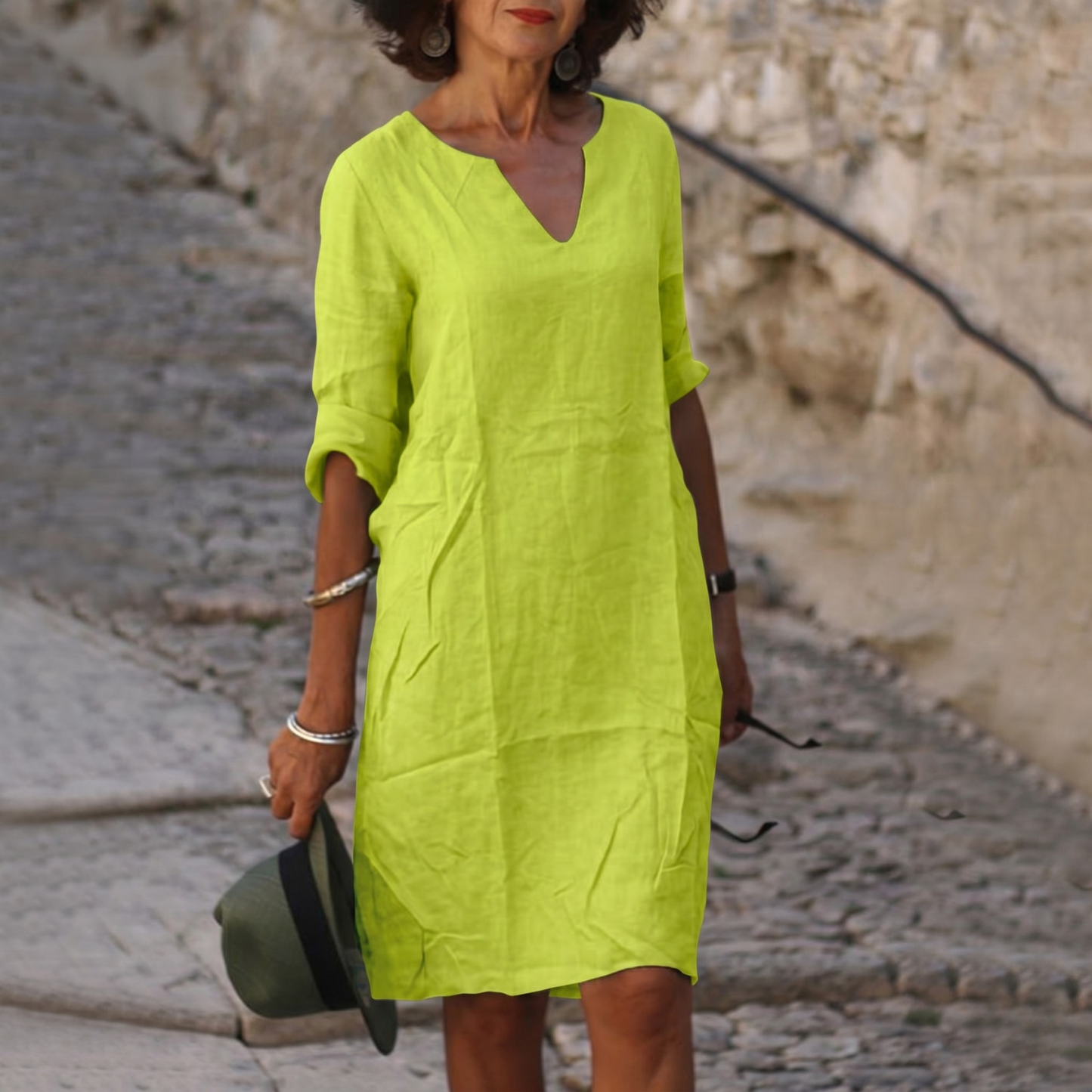 Midi dress - Bright Green
